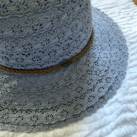 CC Exclusive Lace Like Blue Womens Sun Hat - Picture 4 of 9